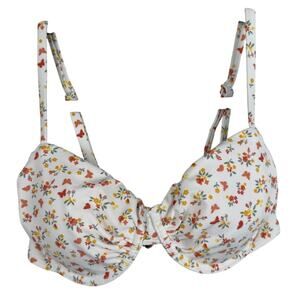 NWT Hollister Floral & Butterfly Bikini Swim Top w/underwire-L(36C/34DD/38B/36D)